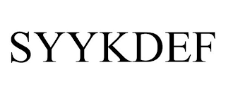 SYYKDEF