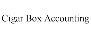 CIGAR BOX ACCOUNTING