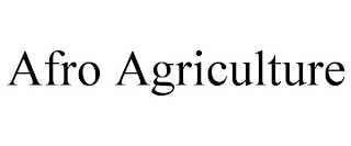 AFRO AGRICULTURE