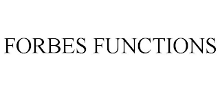 FORBES FUNCTIONS