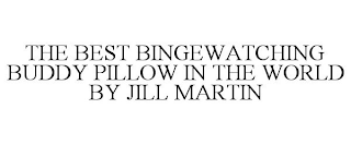 THE BEST BINGEWATCHING BUDDY PILLOW IN THE WORLD BY JILL MARTIN