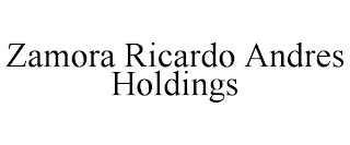 ZAMORA RICARDO ANDRES HOLDINGS