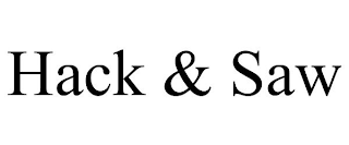 HACK &amp; SAW trademark