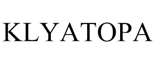 KLYATOPA trademark