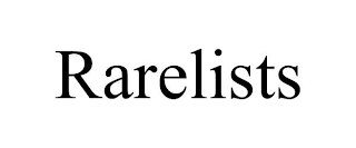 RARELISTS trademark