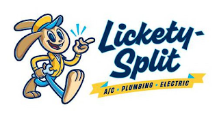 LICKETY-SPLIT A/C PLUMBING ELECTRIC trademark