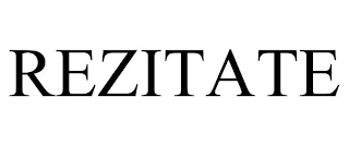 REZITATE trademark