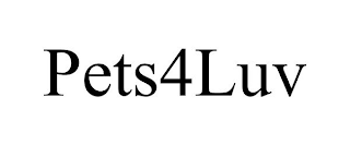 PETS4LUV trademark