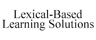 LEXICAL-BASED LEARNING SOLUTIONS