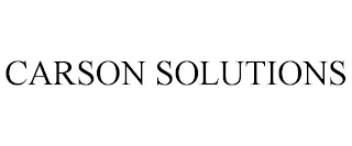 CARSON SOLUTIONS trademark