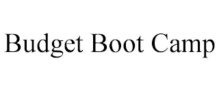 BUDGET BOOT CAMP trademark