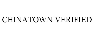 CHINATOWN VERIFIED trademark