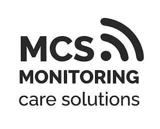 MCS MONITORING CARE SOLUTIONS trademark