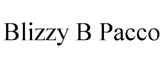 BLIZZY B PACCO