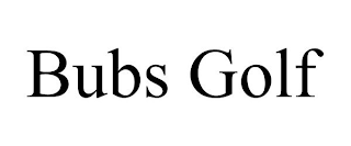 BUBS GOLF