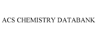 ACS CHEMISTRY DATABANK