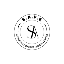 SA S.A.F.E SCIENTICALLY APPROVED FORMULA & EFFICACY