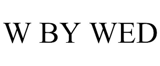 W BY WED