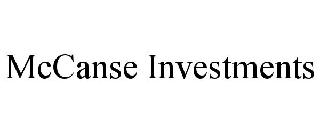 MCCANSE INVESTMENTS