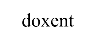 DOXENT trademark