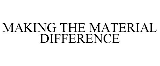 MAKING THE MATERIAL DIFFERENCE trademark