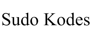 SUDO KODES trademark