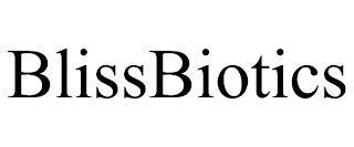 BLISSBIOTICS trademark