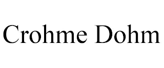 CROHME DOHM