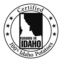 CERTIFIED GROWN IN IDAHO 100% IDAHO POTATOES