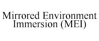 MIRRORED ENVIRONMENT IMMERSION (MEI)