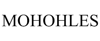 MOHOHLES