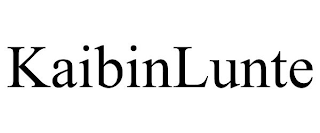 KAIBINLUNTE trademark