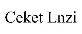 CEKET LNZI trademark