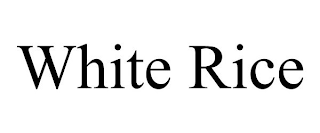 WHITE RICE trademark