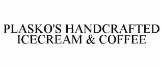 PLASKO'S HANDCRAFTED ICECREAM & COFFEE
