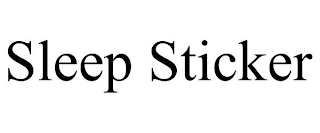 SLEEP STICKER