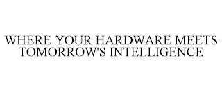 WHERE YOUR HARDWARE MEETS TOMORROW'S INTELLIGENCE
