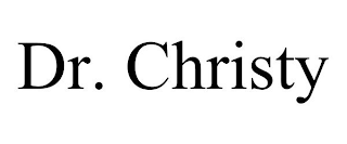 DR. CHRISTY