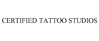 CERTIFIED TATTOO STUDIOS