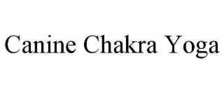 CANINE CHAKRA YOGA