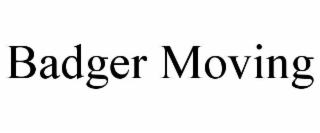 BADGER MOVING