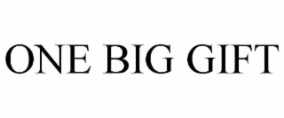 ONE BIG GIFT