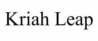 KRIAH LEAP