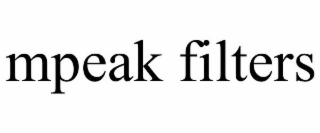 MPEAK FILTERS