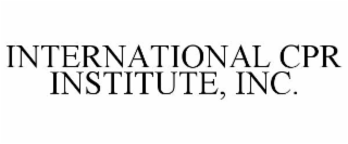 INTERNATIONAL CPR INSTITUTE, INC.