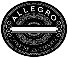 ALLEGRO WINE OF CALIFORNIA