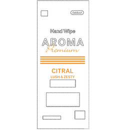 OSHIBORI HAND WIPE AROMA PREMIUM CITRAL LUSH & ZESTY