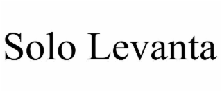SOLO LEVANTA