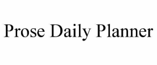 PROSE DAILY PLANNER
