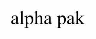 ALPHA PAK